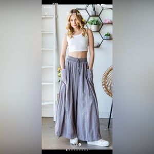 Oli & Hali Light Blue Eyelet Joggers